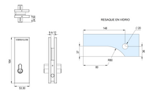 San Carlos High Security Sheet for Tempered Glass Door SKU 1179