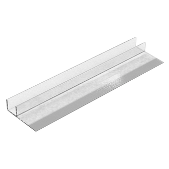 Long Fin Type Profile For Lateral Installation, with a Rigid Section and a Flexible Section.SKU 1223 