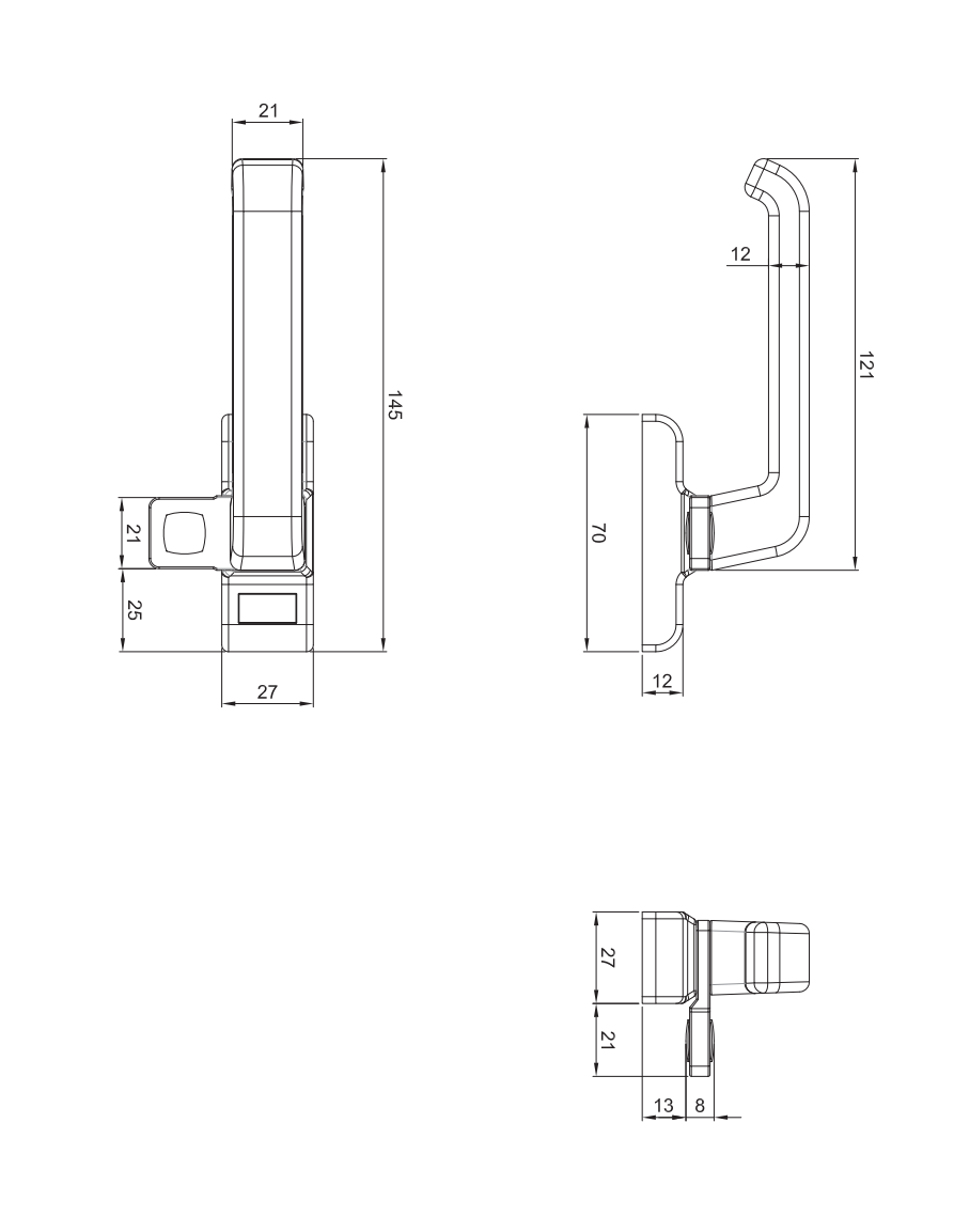 Jaladera Universal para Ventana Proyección herralum