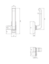 Universal Handle for Projection Window SKU 1231