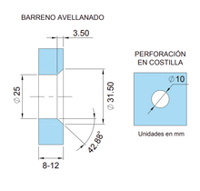 Conector Regulable Doble de Acero Inoxidable Para Cristal Templado de 8 a 12mm herralum