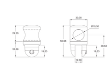Adjustable Glass Tube Connector 19mm Diameter SKU 1247