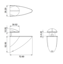 Medium Perula Tip Clip For Shelf SKU 1255
