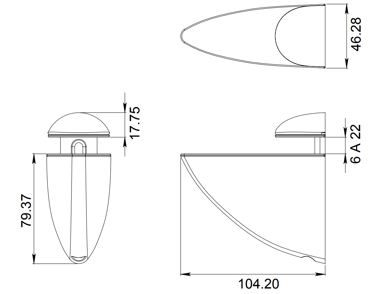 Large Perula Tip Clip For Shelf SKU 1256