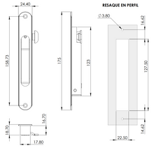 Manual or Automatic Mortise Closure SKU 1281