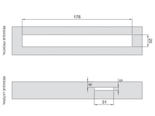 Mortise Closure for 3 with Cylinder and Key SKU 1284