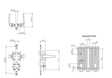 Chapa Guadalajara Doble Manija Tipo Europea SKU 1285