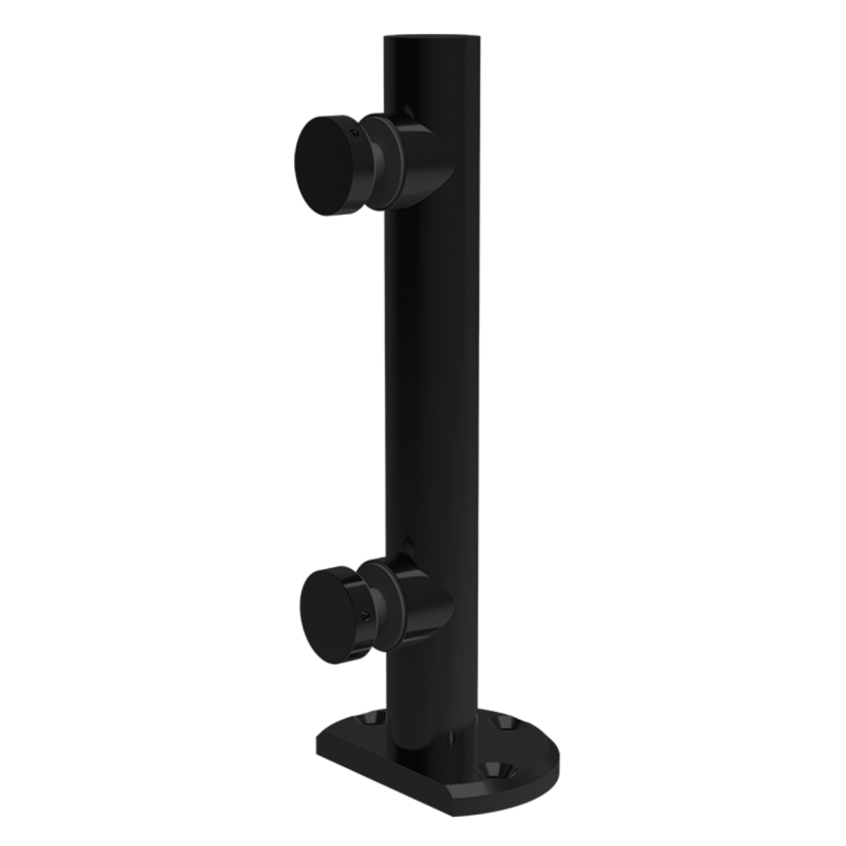 Herralum 25cm Mini Round Post for Tempered Glass Railings