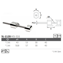 Side Support for Stainless Steel Handrail SKU 1380015