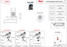 Carretilla Hockey Con Rueda Sencilla Delrin y Balero De Agujas Ajustable Para Serie 4600 De Extrusiones Metálicas