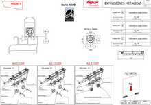 Cargar imagen en el visor de la galería, Carretilla Hockey  Doble Rueda Delrin y Baleros De Agujas Ajustable Para Serie 4600 De Extrusiones Metálicas Herralum