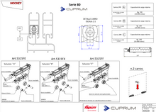 Hockey Trolley Type Double Delrin Wheel and Adjustable Needle Bearings for Cuprum Series 80 SKU 138202000 Herralum