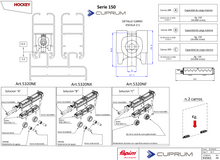Hockey Trolley Type Double Delrin Wheel and Adjustable Needle Bearings for Cuprum Series 80 SKU 138202000 Herralum