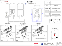Hockey Trolley With Single Nylon Wheel and Adjustable Bearing for Cuprum Series 80 SKU 138202100 Herralum