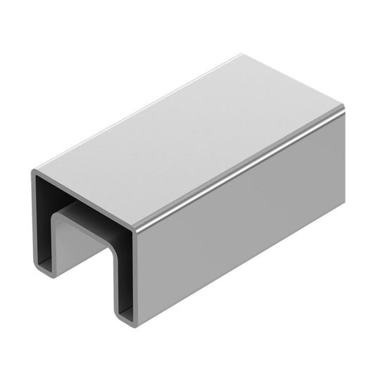 Perfil Cuadrado Tipo "U" Para Mini Railing herralum