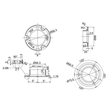 Base without Cover Wall to 50.8mm Tube SKU 1394001200SA Herralum