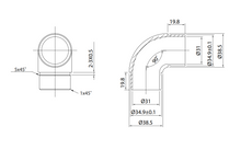 U Elbow Connector For 38.1mm Tube SKU 1394004112SA