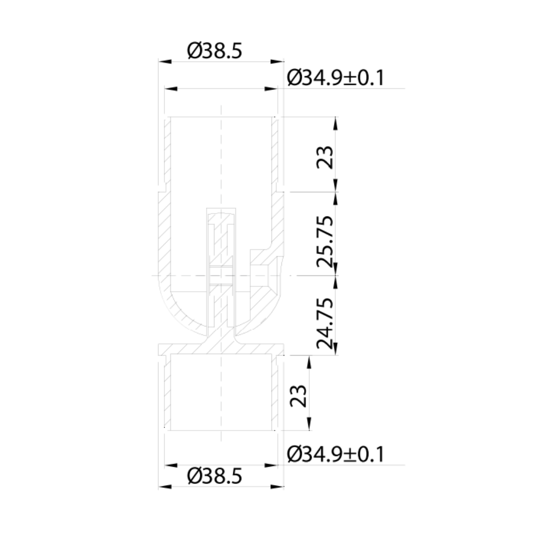 Codo Ajustable De 0 a 90° Para Tubo De 1 1/2" (38.1mm) Herralum