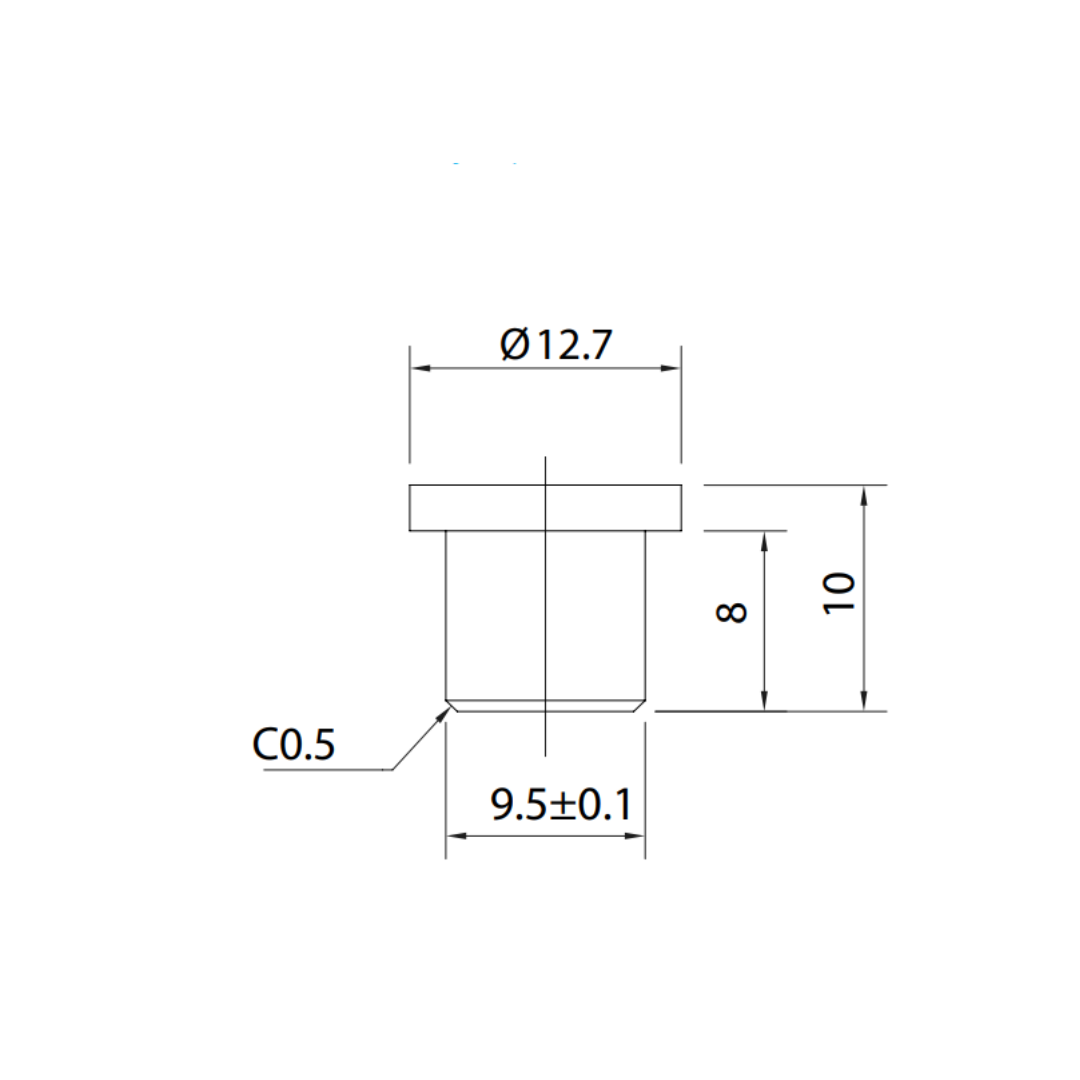 Tapa Final De Barandal Para Tubo De 12.7mm Herralum