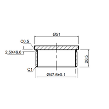 Handrail End Cap For 2" (50.8mm) Pipe SKU 1394009200