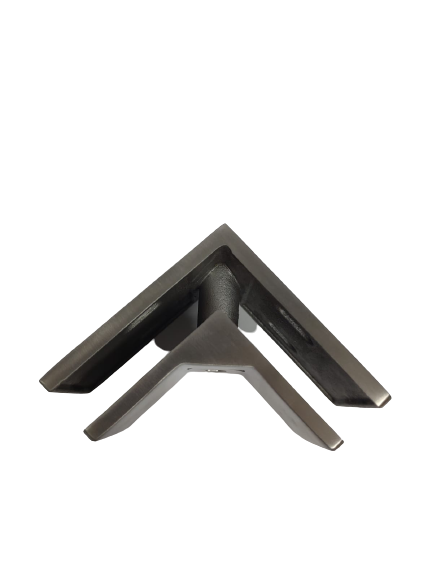 Square 90º Glass Connector - Glass For Thicknesses from 8 to 13.5mm SKU 1394056 Herralum