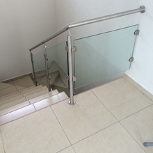 Handrail Support with Movable Base and Post Cap with 2" Stainless Steel SKU 1394083SA Herralum.