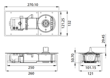 BISAGRA HIDRAULICA DE PISO HERRALUM CROQUIS 80 KG