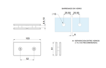 Straight Glass to Glass Connector En 180 SKU 1461