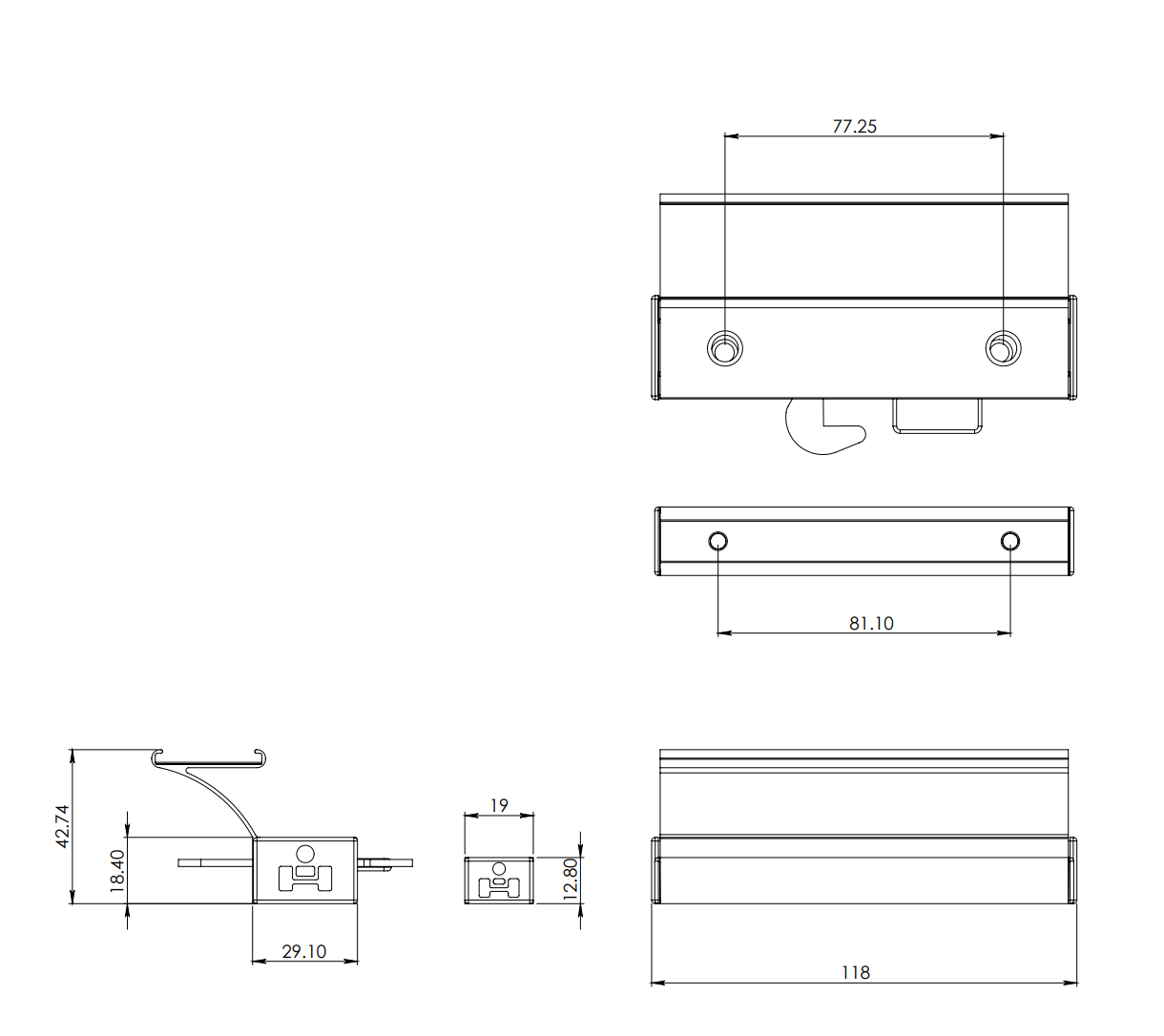 Economical Inter Plate Handle SKU 2020 