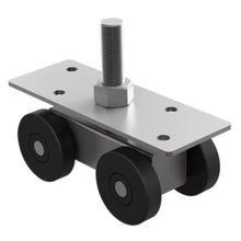 Carretilla Cuatro Baleros Rodaja Grande De Nylon Para Puertas Corredizas Herralum