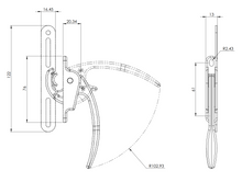 Final Closure GN-136 For Swing Window Eurovent Line SKU 2149