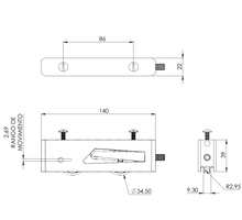 Carretilla Ajustable Tipo Tándem con Doble Balero Tipo GN-123 Para Serie 70 y 100 Eurovent Herralum