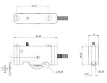 Carretilla con Cuerpo Interior Ajustable Tipo Gn 123 Para Serie 70 y 100 Eurovent Herralum