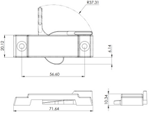 Insurance for Swing Projection Windows Economic Line Short Vane SKU 2263DER