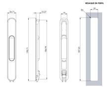 Jaladera Embutida Para Línea Eurovent Premium herralum