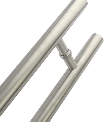 Jaladera interior y exterior para puerta principal tipo H 1 ¼" HERRALUM 2229050SA