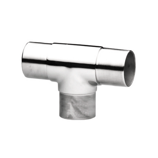 Stainless Steel T Type Straight Elbow For 38.1mm and 50.8mm Pipe SKU 1380005
