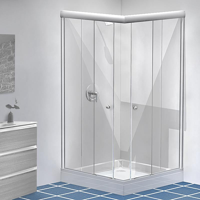 Cancel de Baño Corredizo En Escuadra Modelo Matamoros Herralum