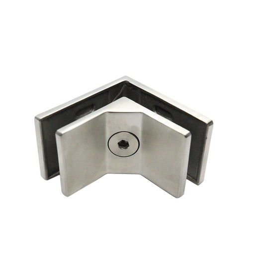 Conector Cuadrado a 90º Vidrio - Vidrio Para Espesor de 8 a 13.5mm Herralum
