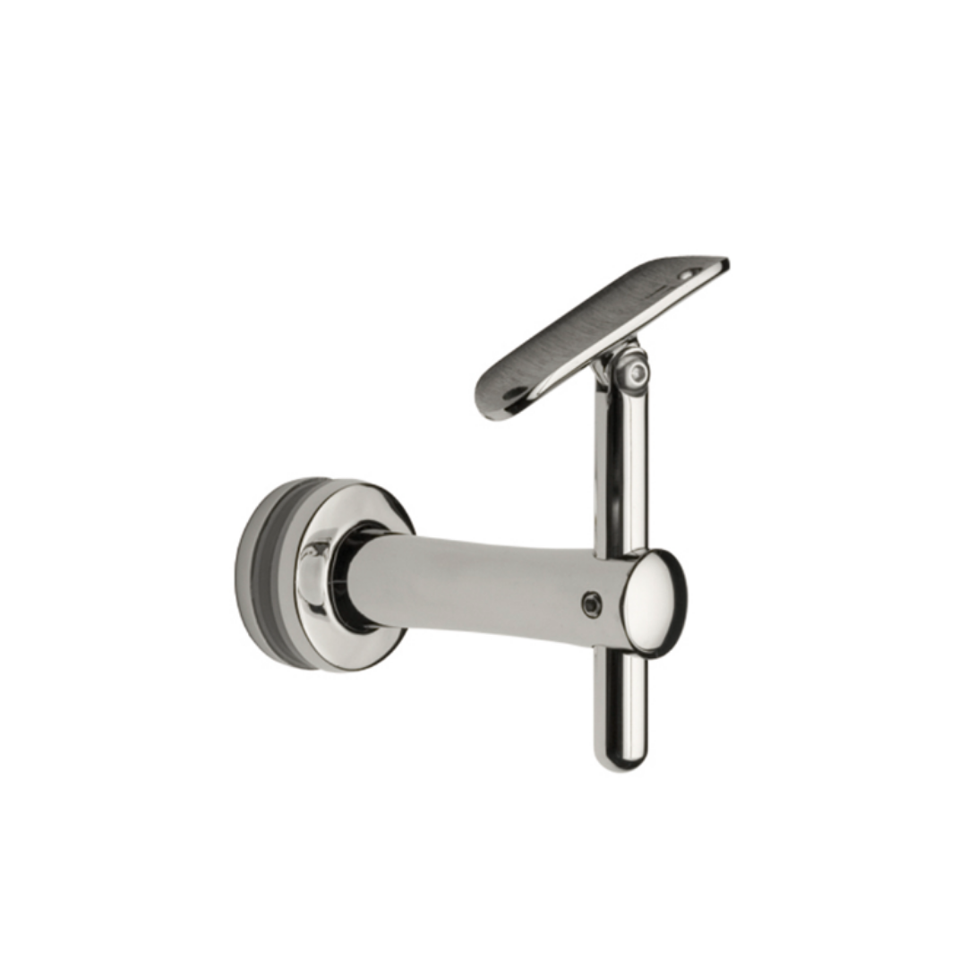 Soporte Lateral Ajustable Vidrio a Tubo Pasamanos de 50.8mm herralum