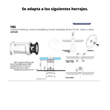 Adaptador Para Pipeta Conector Morelos Tornillo a 50mm de largo y barreno de 14mm sin Avellanar Herralum