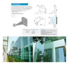 Araña Queretaro Izquierda de 1 Pata, con Base Conector a Muro Herralum