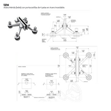 Araña baby Mérida, con portacostillas de 4 patas Herralum