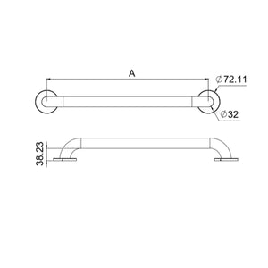 Barras de seguridad Herralum 2317 Acero inoxidable 1 ¼" HERRALUM 2317030SA