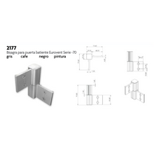 Bisagra Para Puerta Batiente Eurovent Serie 70 Herralum