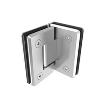 Bisagra Vidrio a Vidrio a 90º Para Puertas de Cristal Templado en Interior Herralum