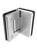 90º Glass to Glass Hinge for Tempered Glass Doors from 8 to 12mm SKU 1432090 Herralum