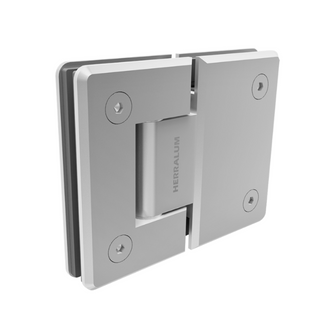 180º Glass to Glass Hinge for Tempered Glass Doors from 8 to 12mm SKU 1432180 Herralum 