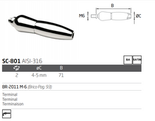 Short Tension Connector for Steel Cable Railing SKU 1380026SA