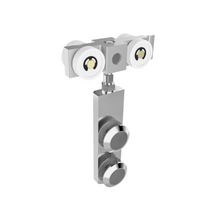 Carretilla de 4 Baleros con Placa de Acero Inoxidable y Dos Barrenos Para Sistema Huatulco Herralum